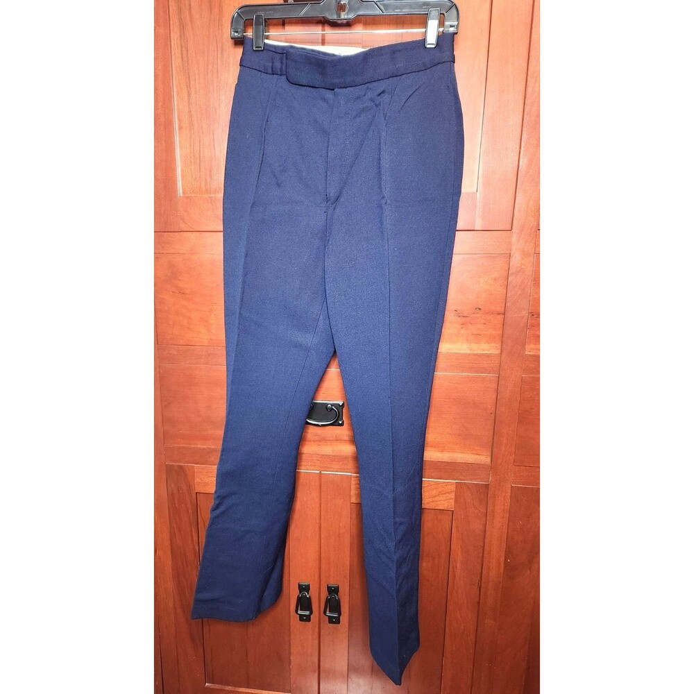 Vintage Edelweiss Navy Blue Ski Pants Retro Alpine Winter Snow Trousers 14R